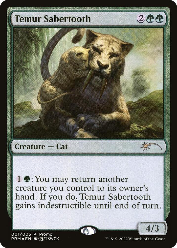 マジック：ザ・ギャザリング MTG r Sabertooth Promo マジック：ザ・ギャザリング MTG r Sabertooth Promo MTG Temur