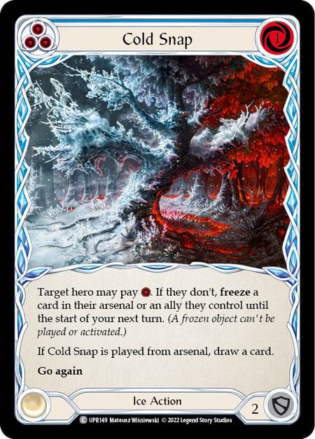 Cold Snap (Blue) - Uprising - Flesh and Blood TCG - TCGplayer.com