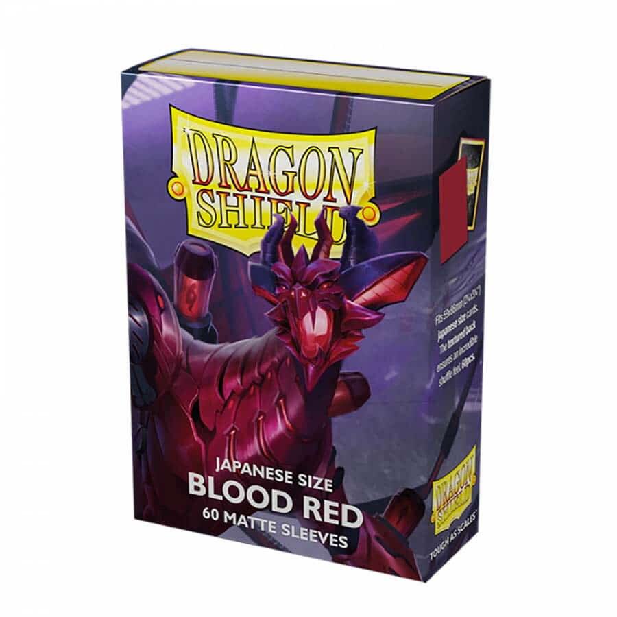 Dragon Shield Japanese Matte Sleeves - Blood Red