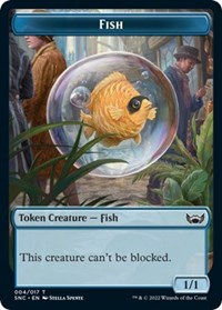 Fish // Dog Double-Sided Token
