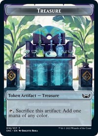 Treasure (016) // Wizard Double-Sided Token
