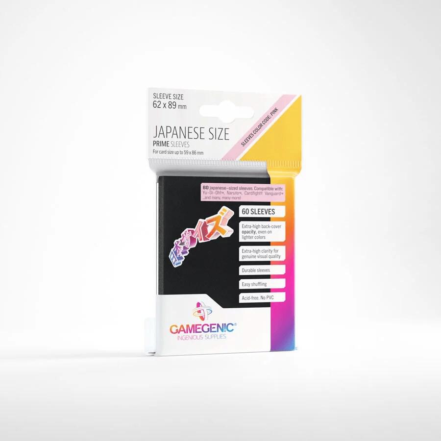 vanguard card sleeve size GameGenic Prime Sleeves - Japanese - Black (60-Pack) - GameGenic Sleeves For cards measuring up to 63×88 mm (2 ½”x3 ½”) PRIME Japanese Sized Sleeves Yellow