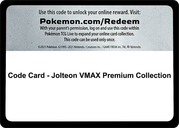 Code Card - Jolteon VMAX Premium Collection