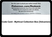 Code Card - Mythical Collection Box [Volcanion] from Generations Pokemon card image