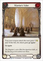 Warrior's Valor (Red) - History Pack Vol.1 - Flesh and Blood TCG