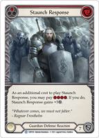 flesh and blood Staunch Response 赤CF 1枚 Staunch Response (Red) - History Pack Vol.1 - Flesh and Blood TCG