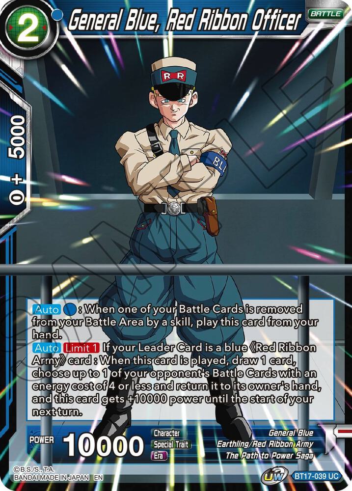 General Blue, Red Ribbon Officer #BT17-039 — Ultimate Squad