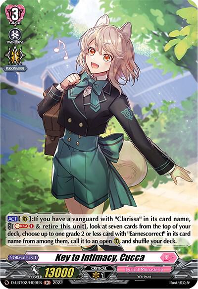 Key to Intimacy, Cucca (Holo)
