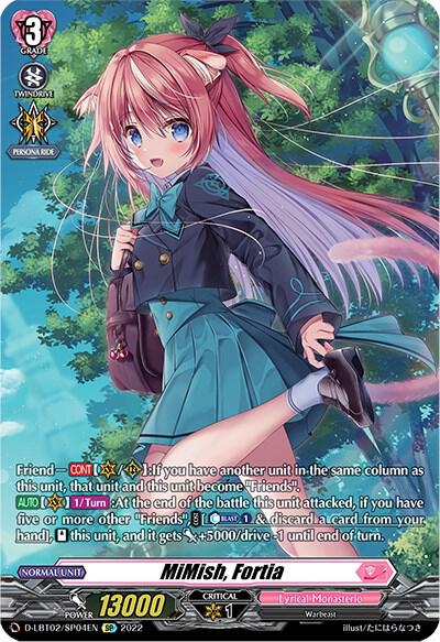 MiMish Fortia SP Price & Card Details — D-LBT02: Lyrical
