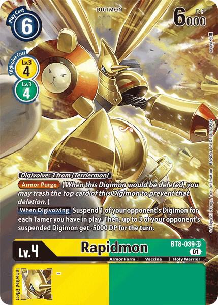 Rapidmon (Alternate Art) - New Awakening - Digimon Card Game
