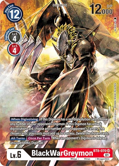 BlackWarGreymon (Alternate Art) New Awakening card price
