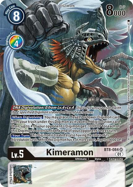 Kimeramon Alternate Art digimon card