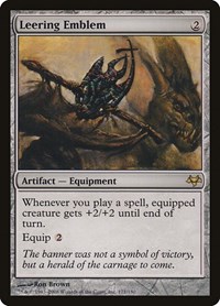 Leering Emblem - Eventide - Magic: The Gathering card