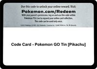Code Card - Pokemon GO Tin [Pikachu] - Pokemon GO - Pokemon - TCGplayer.com