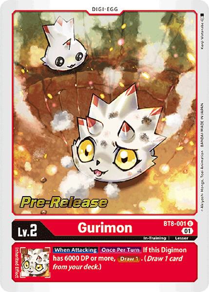 Gurimon digimon card