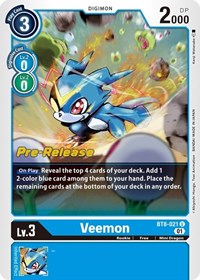 Veemon (New Awakening Pre-Release Cards)