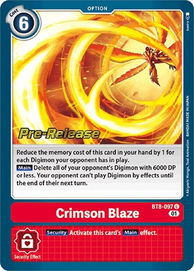 Crimson Blaze New Awakening Pre-Release Cards card price
