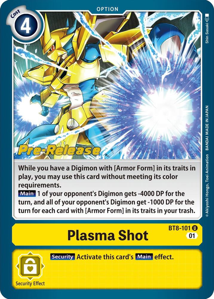 Plasma Shot digimon card