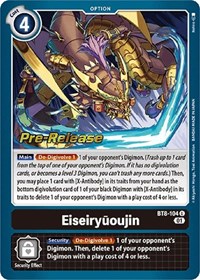 Eiseiryuoujin - New Awakening Pre-Release Cards - Digimon card