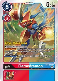Flamedramon (New Awakening Pre-Release Cards)