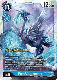 FrosVelgrmon - New Awakening Pre-Release Cards - Digimon card