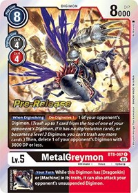 MetalGreymon (New Awakening Pre-Release Cards)