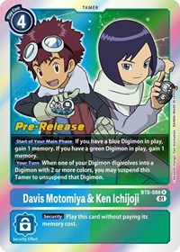 Davis Motomiya & Ken Ichijoji (New Awakening Pre-Release Cards)