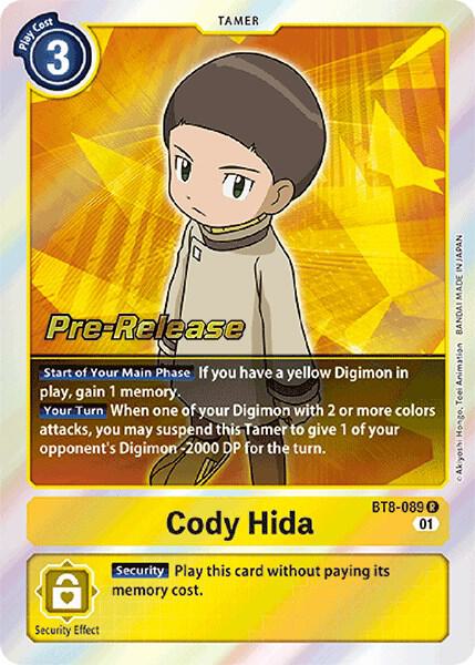Cody Hida digimon card