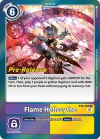 Flame Hellscythe (New Awakening Pre-Release Cards)