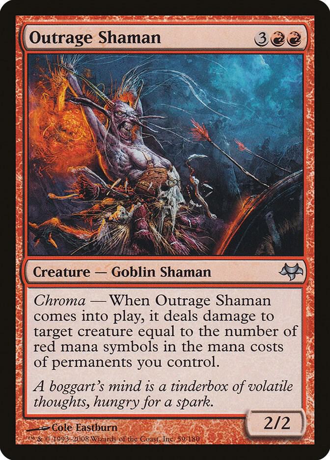 Outrage Shaman 59 card