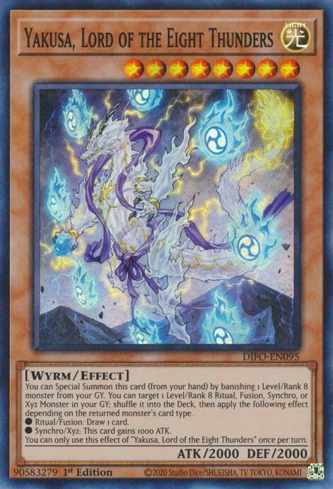 遊戯王　lucky 様 Yakusa, Lord of the Eight Thunders - Dimension Force - YuGiOh