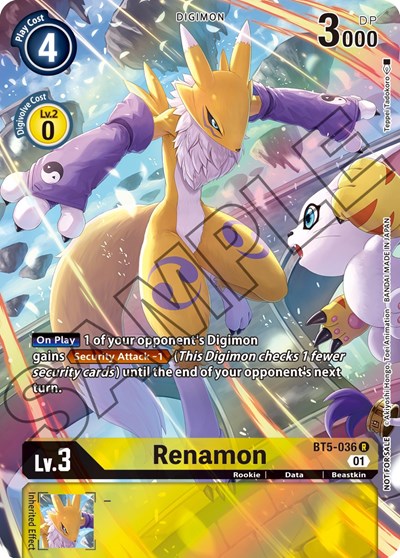 Renamon (Tamer's Card Set 1) Battle of Omni card price