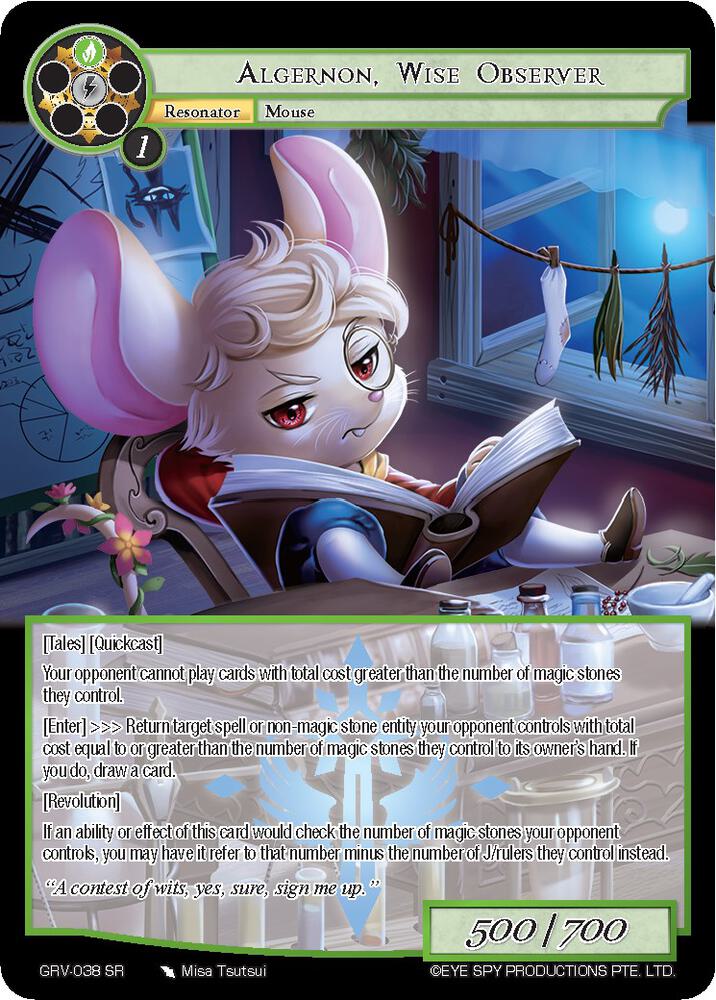 Algernon, Wise Observer