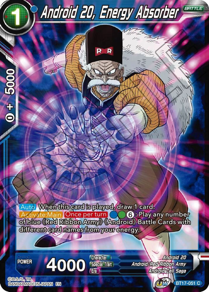 Android 20, Energy Absorber #BT17-051 — Ultimate Squad