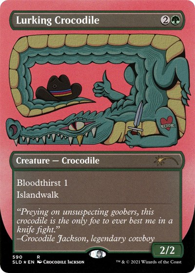 Lurking Crocodile Foil Etched