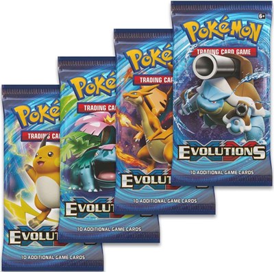 Evolutions Booster Pack Art Bundle [Set of 4]