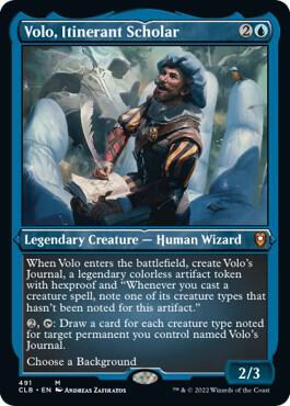Volo, Itinerant Scholar (Foil Etched) - Commander Legends: Battle