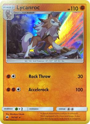 Lycanroc - 76/147 (Water Web Holo)