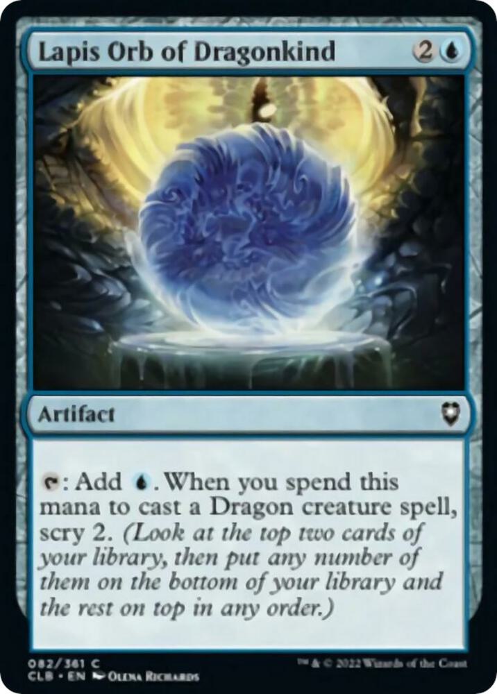 Lapis Orb of Dragonkind - Commander Legends: Battle for