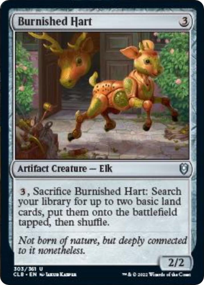 ダブルレインボーフォイル　Burnished hart mtg Burnished Hart - Commander Legends: Battle for Baldur's Gate