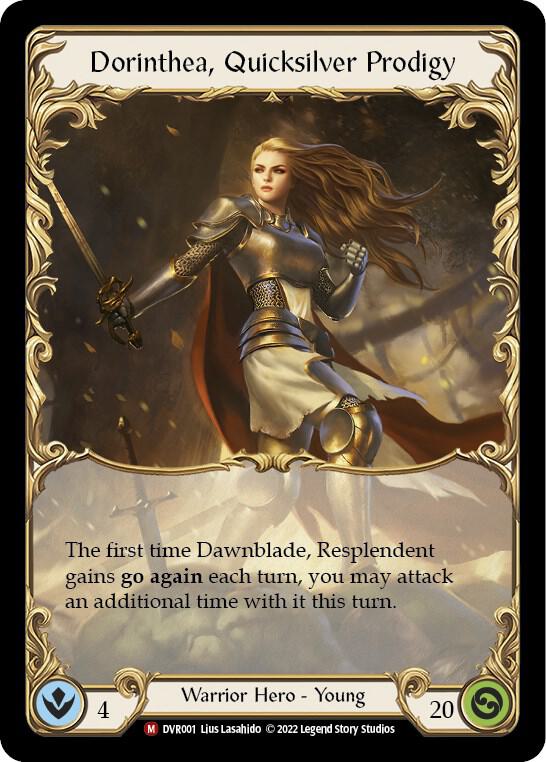【FaB】Dorinthea + Dawnblade『Cold Foilセット』 Dorinthea, Quicksilver Prodigy - Classic Battles: Rhinar vs