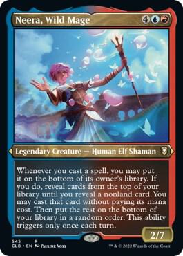Neera, Wild Mage (Foil Etched) - Commander Legends: Battle for