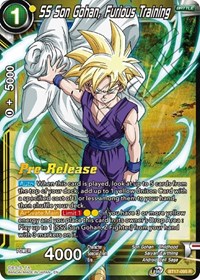 SS Son Gohan, Furious Training card art