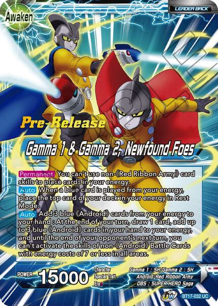Gamma 1 & Gamma 2 // Gamma 1 & Gamma 2, Newfound Foes - Ultimate Squad  Pre-Release Cards - Dragon Ball Super: Masters - TCGplayer.com