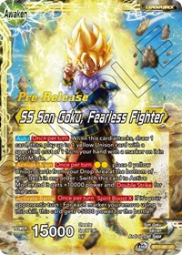 Son Goku // SS Son Goku, Fearless Fighter card art