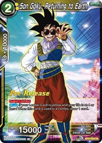 Son Goku, Returning to Earth card art