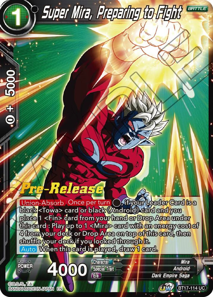 Super Mira, Preparing to Fight #BT17-114 — Ultimate Squad Pre-Release Cards