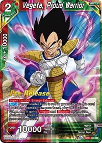 Vegeta, Proud Warrior card art