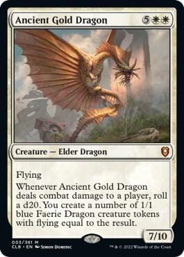 Mtg Commander Legends: Battle for Baldur's Gate Ancient Gold Dragon