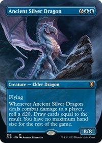 Ancient Silver Dragon (Borderless) (Foil)